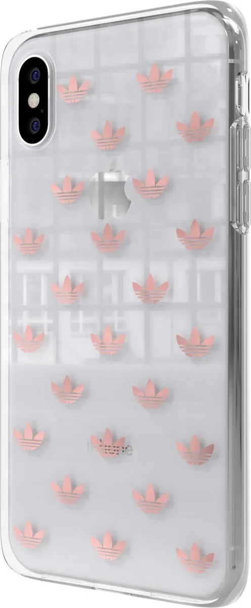 Adidas Originals Hoesje iPhone X/XS - Transparant Rose Goud