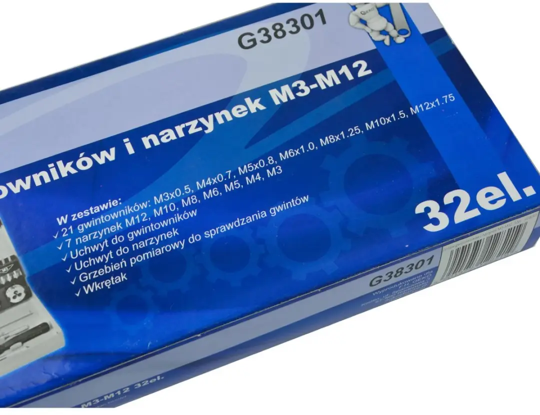 GEKO Tap en Snijset M3-M12 - 32-delig - afbeelding 6 van 6