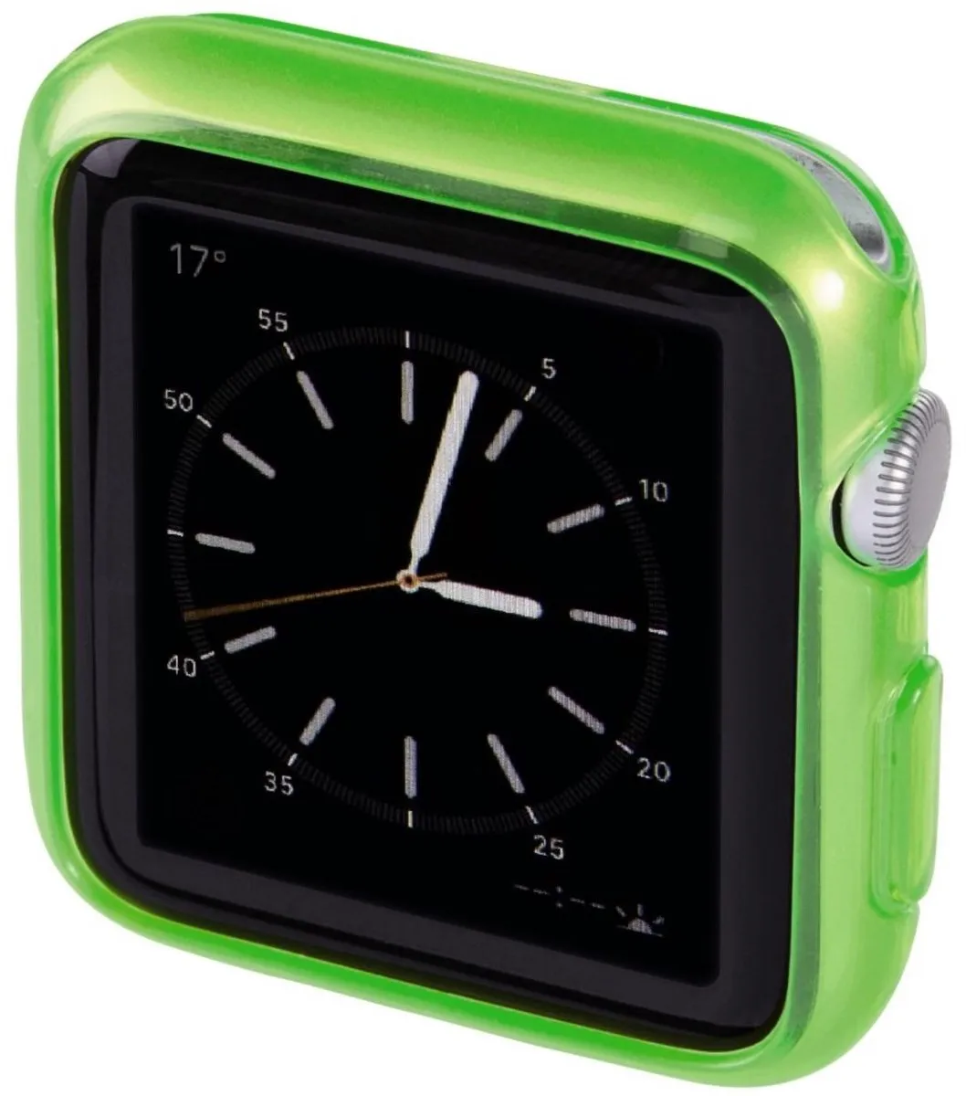Hama Crystal Cover Set Apple Watch 38mm - Transparant & Groen
