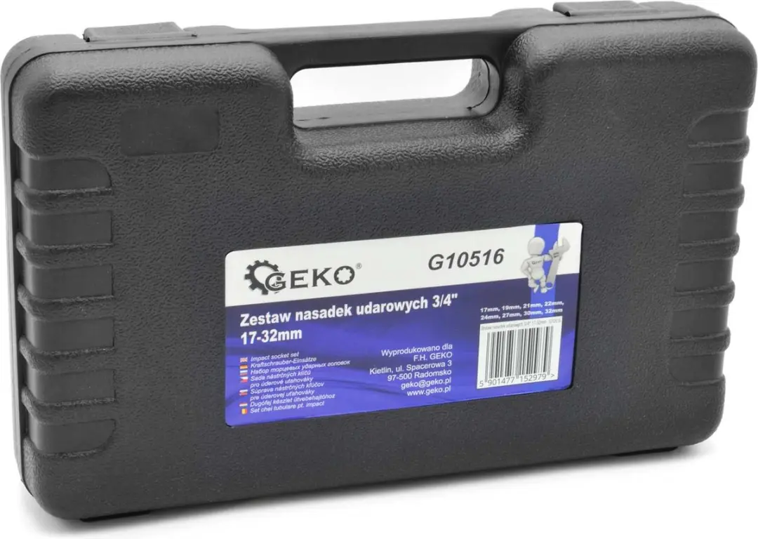 GEKO G10516 Impact Dopsleutelset 17-32mm - 8-delig - afbeelding 3 van 6