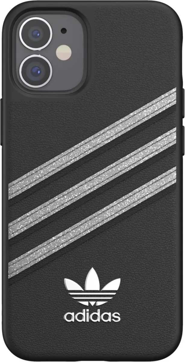 Adidas iPhone 12 Mini Hoesje PU/TPU - Zwart
