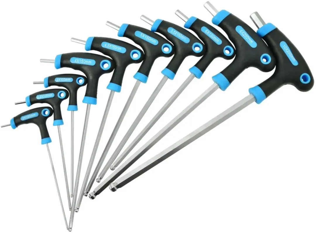 GEKO Inbussleutelset Type T 2-10mm - 10 stuks - afbeelding 2 van 3