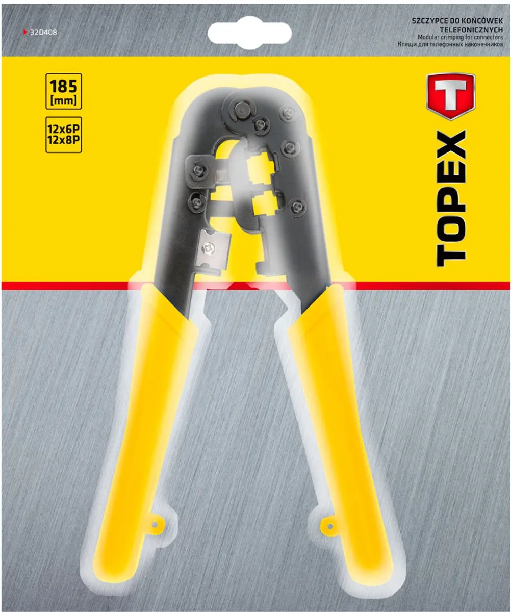 Topex TOP-32D408 Tang voor Telefoonklemmen 6P 8P - afbeelding 3 van 4