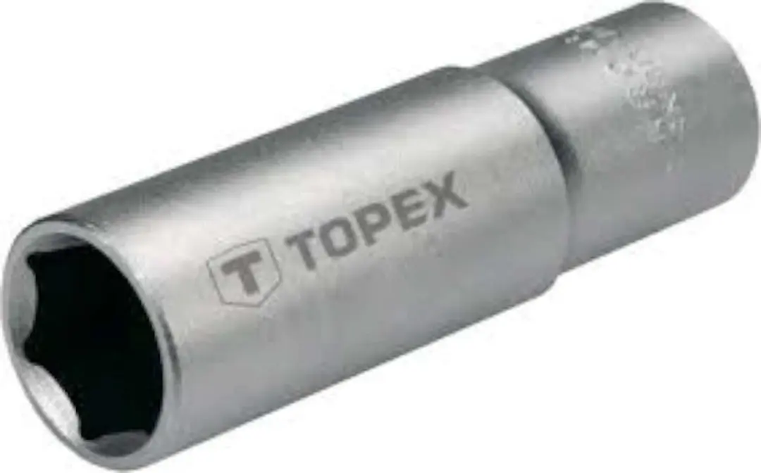 Topex Dopsleutel 1/2" 17 mm - Zeskantig, Lang - afbeelding 2 van 2