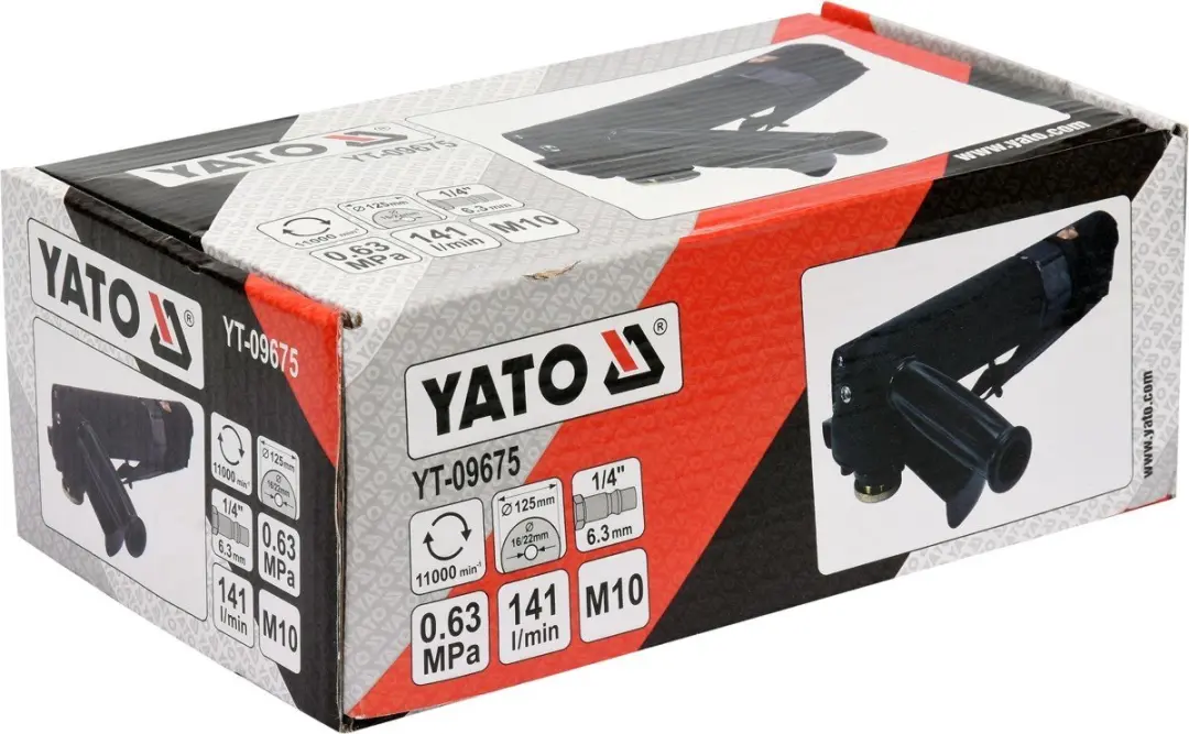 Yato YT-09675 Pneumatische Haakse Slijper 125mm - afbeelding 3 van 4