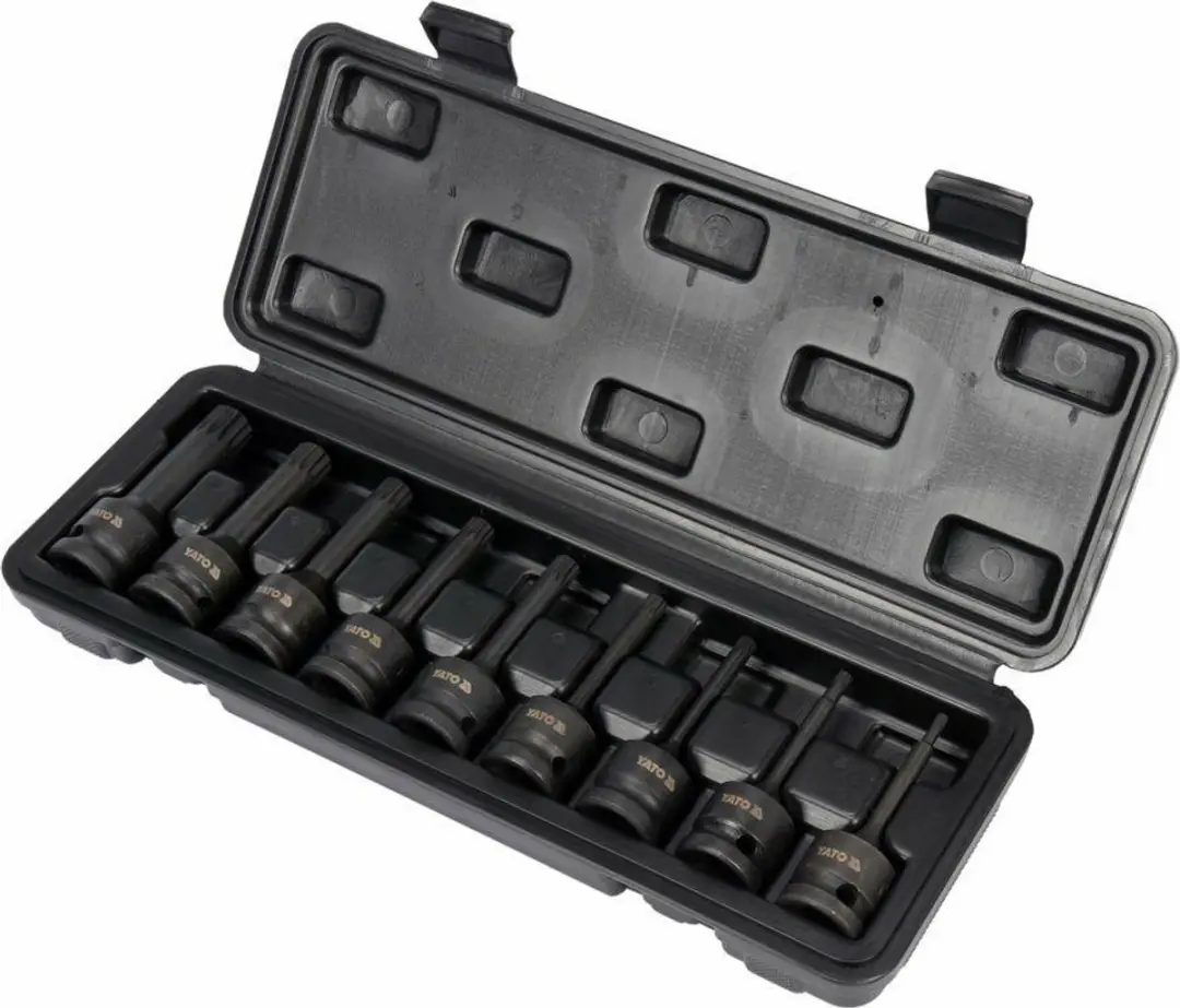 Yato YT-10691 Dopsleutelset Spline - 9 stuks - afbeelding 2 van 3