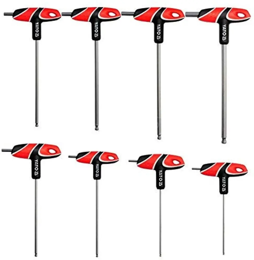 Yato YT-05597 Inbussleutelset - T-Handle - Balhoofd - afbeelding 3 van 3