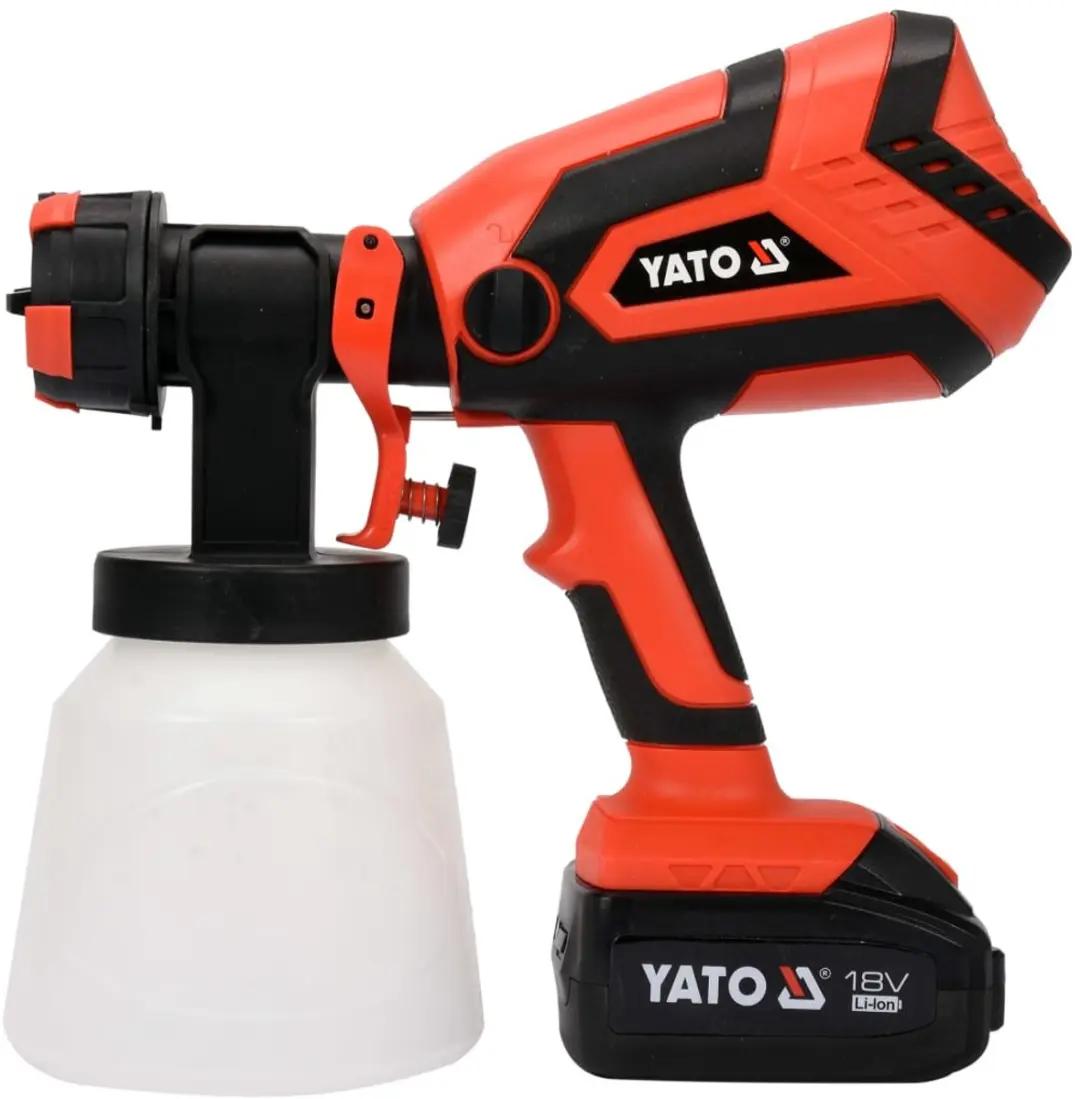 Yato Spuitpistool 18V 4,0Ah - 1 L/min - Rood - afbeelding 2 van 4