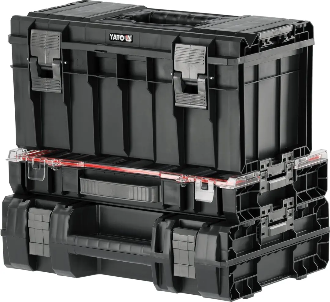 YATO S12 YT-09175 Modulaire Gereedschapskoffer Set (3-Delig)