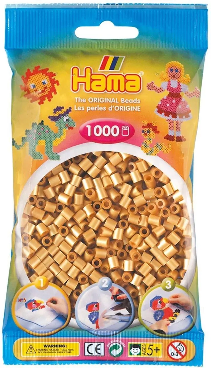 Hama Goud Strijkparels 1.000 Stuks