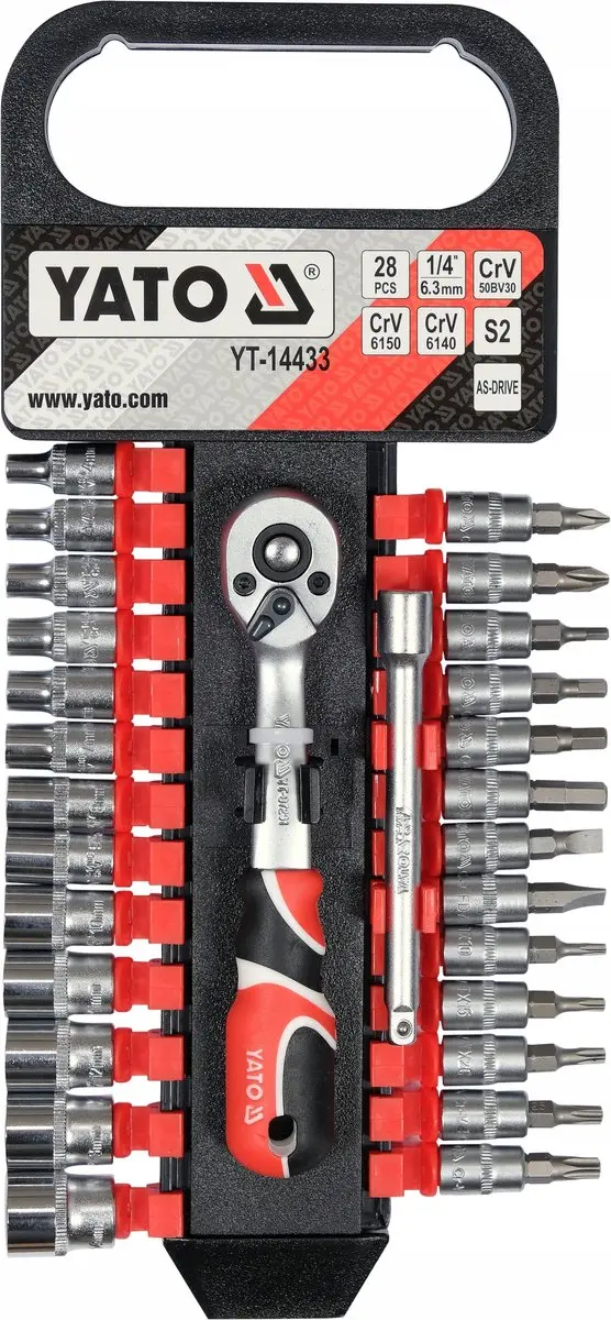 YATO Professionele Doppenset 1/4"
