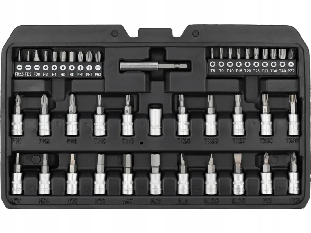 Yato Doppenset 1/4" 4-14mm - 68-Delig - afbeelding 4 van 6
