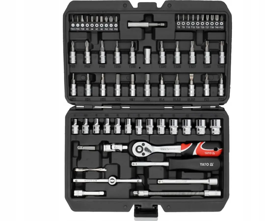 Yato Doppenset 1/4" 4-14mm - 68-Delig - afbeelding 5 van 6