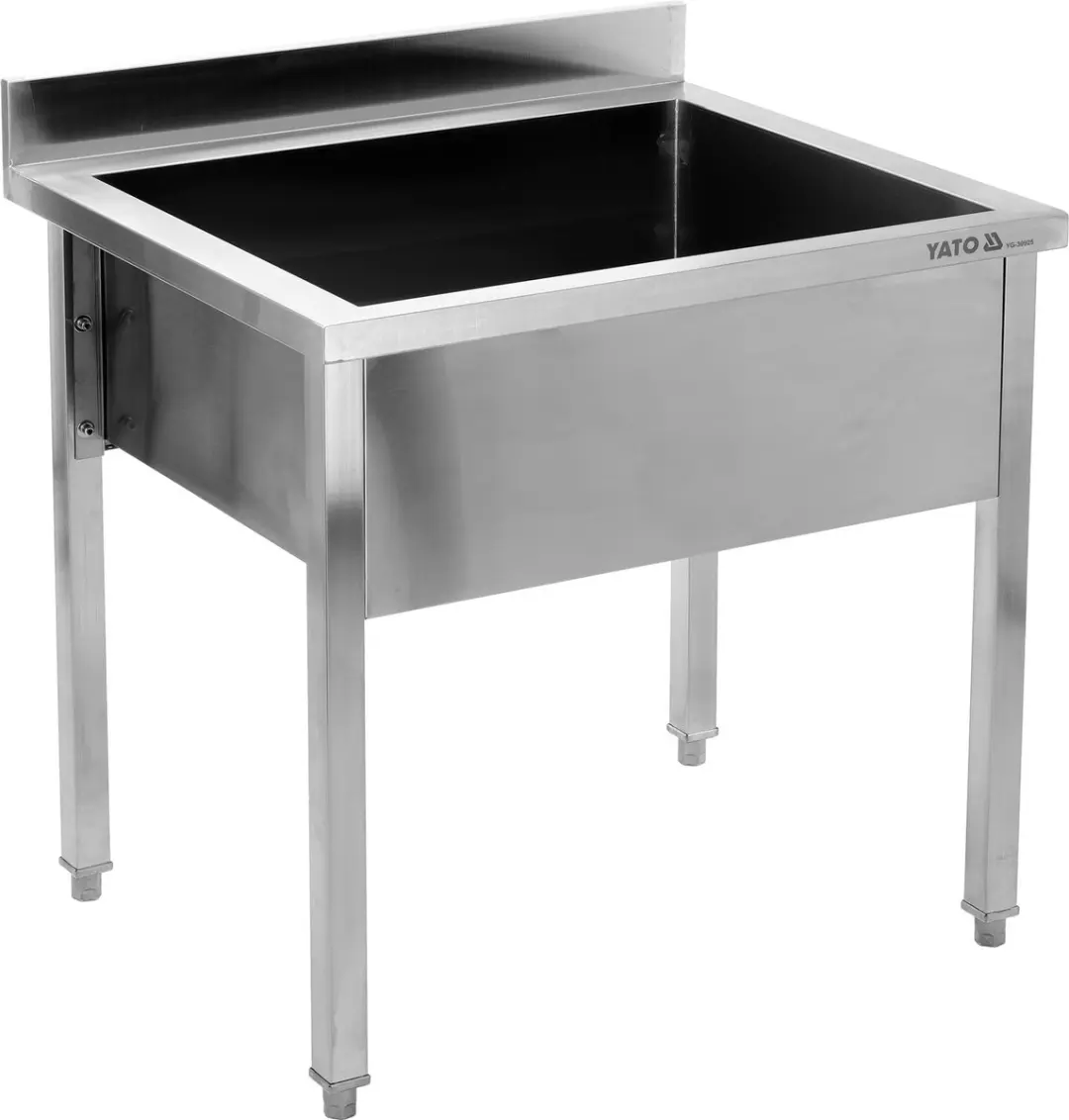 YATO Gastro RVS Spoeltafel 1000 x 700 mm met Diepe Spoelbak