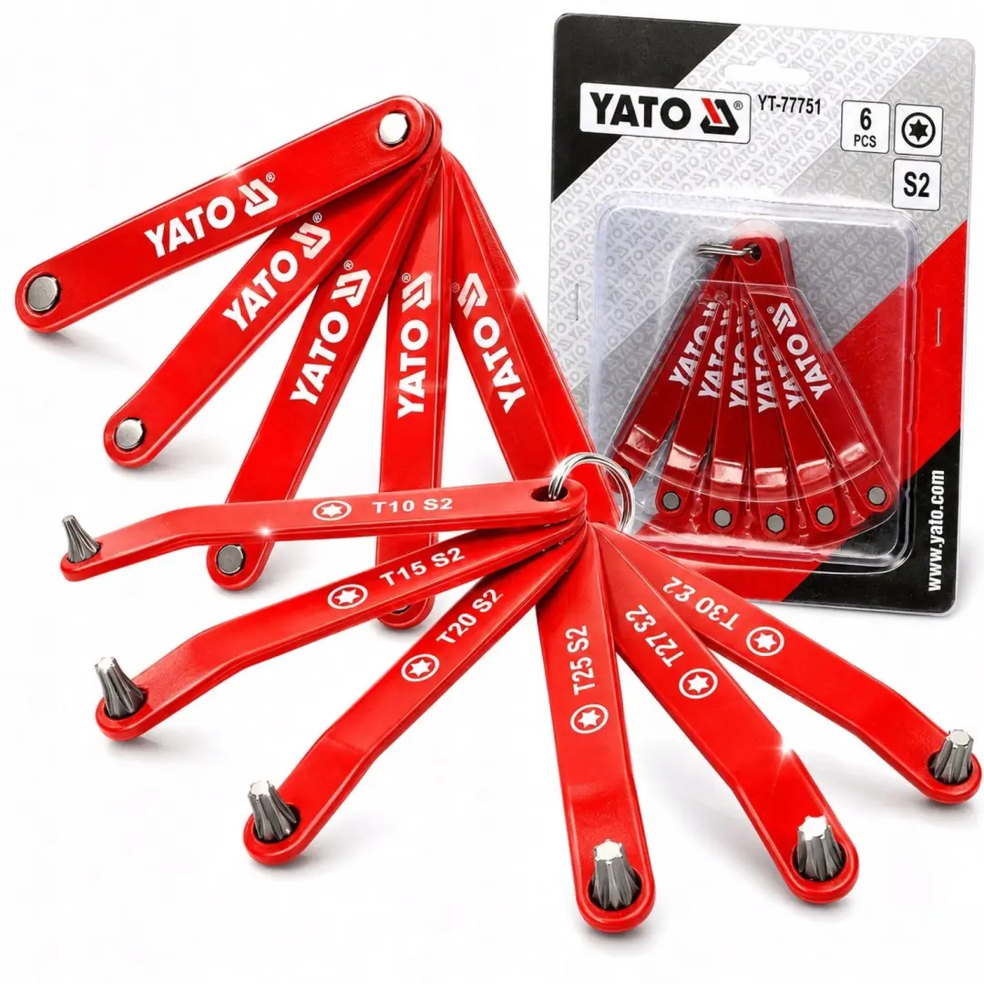 Yato Torx Schroevendraaier Bits Set Laag Profiel 6 Stuks T10-T30