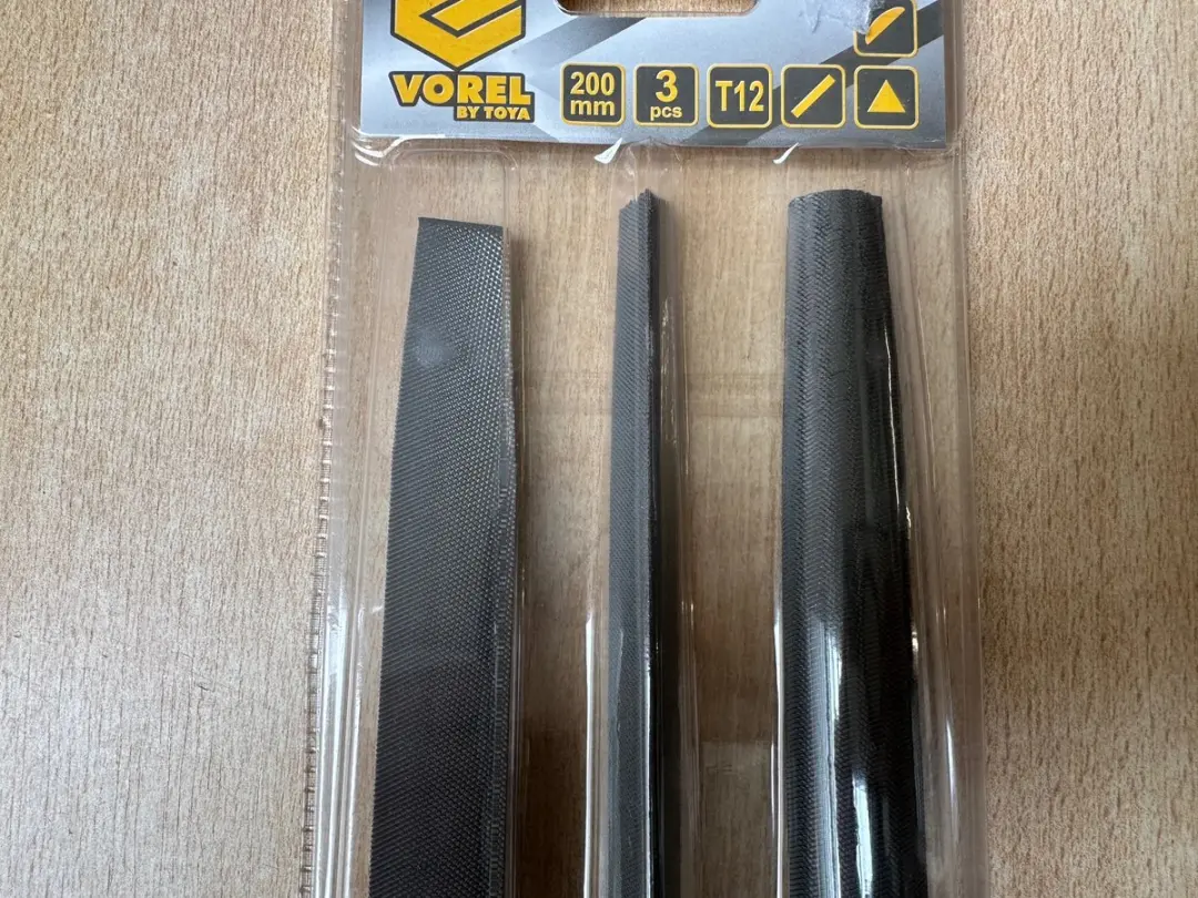 Vorel Metaalvijlenset 200mm - 3 Stuks - Rood - afbeelding 2 van 2