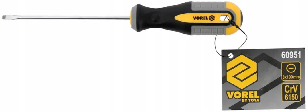 Vorel 60951 Platte Schroevendraaier 3x100mm - afbeelding 3 van 4