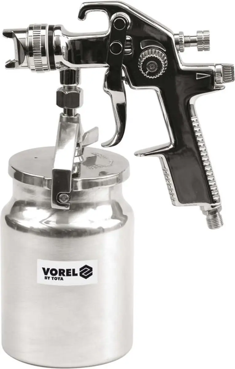 VOREL-Spuitpistool-met-vloeistofbeker-HVLP-1000-ml