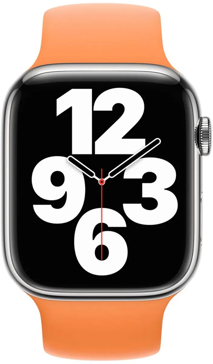 Apple Siliconen Smartwatchband - 38/40/41/42mm - Maat 8 - Marigold