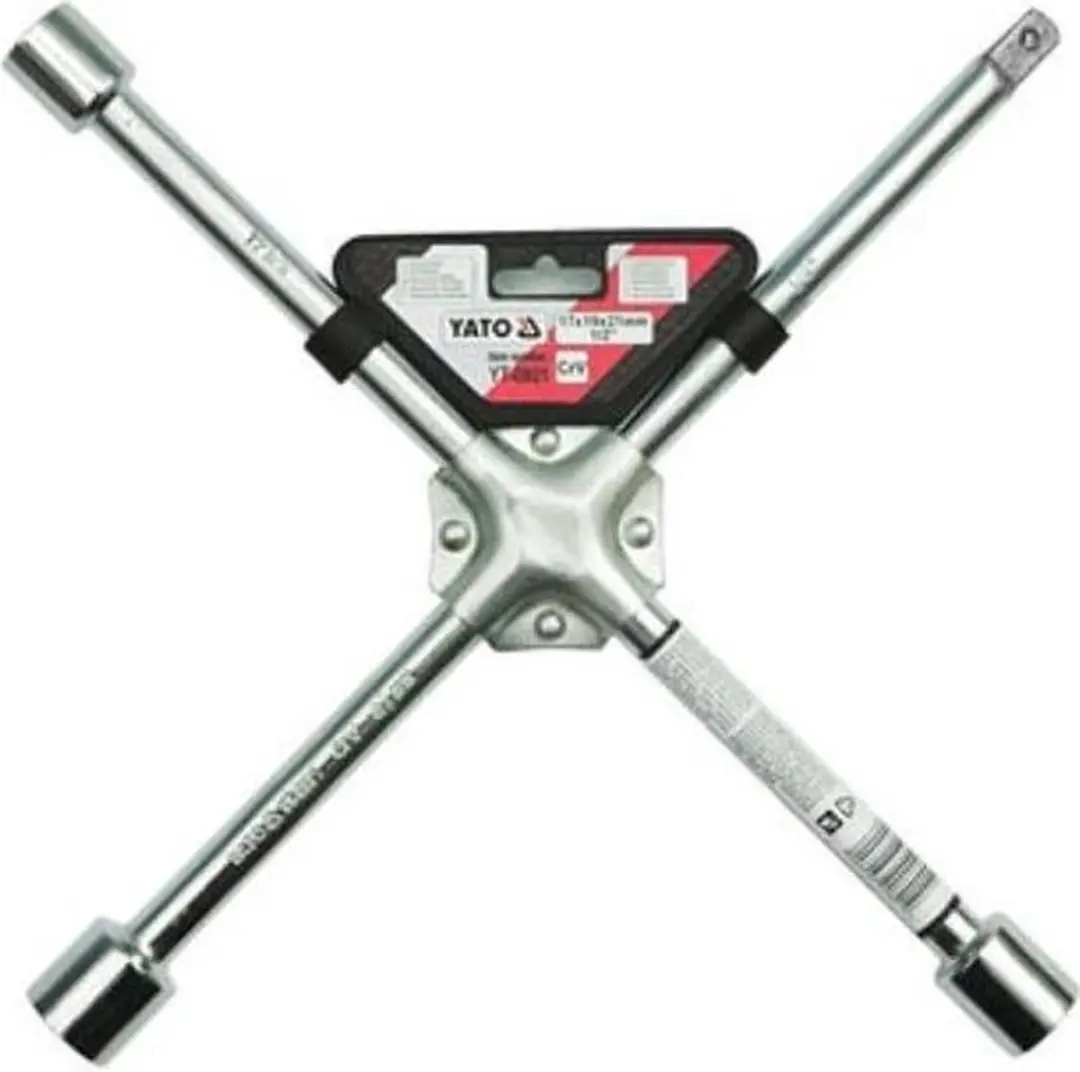 Yato YT-0801 Kruissleutel voor Wielmoeren - Versterkt CrV Staal - afbeelding 2 van 2