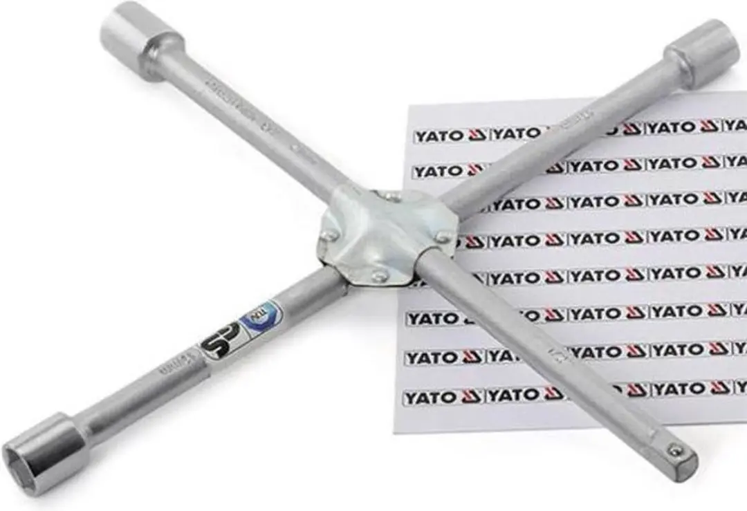 YATO YT-0801 - Kruissleutel voor Wielmoeren - Versterkt - CrV Staal