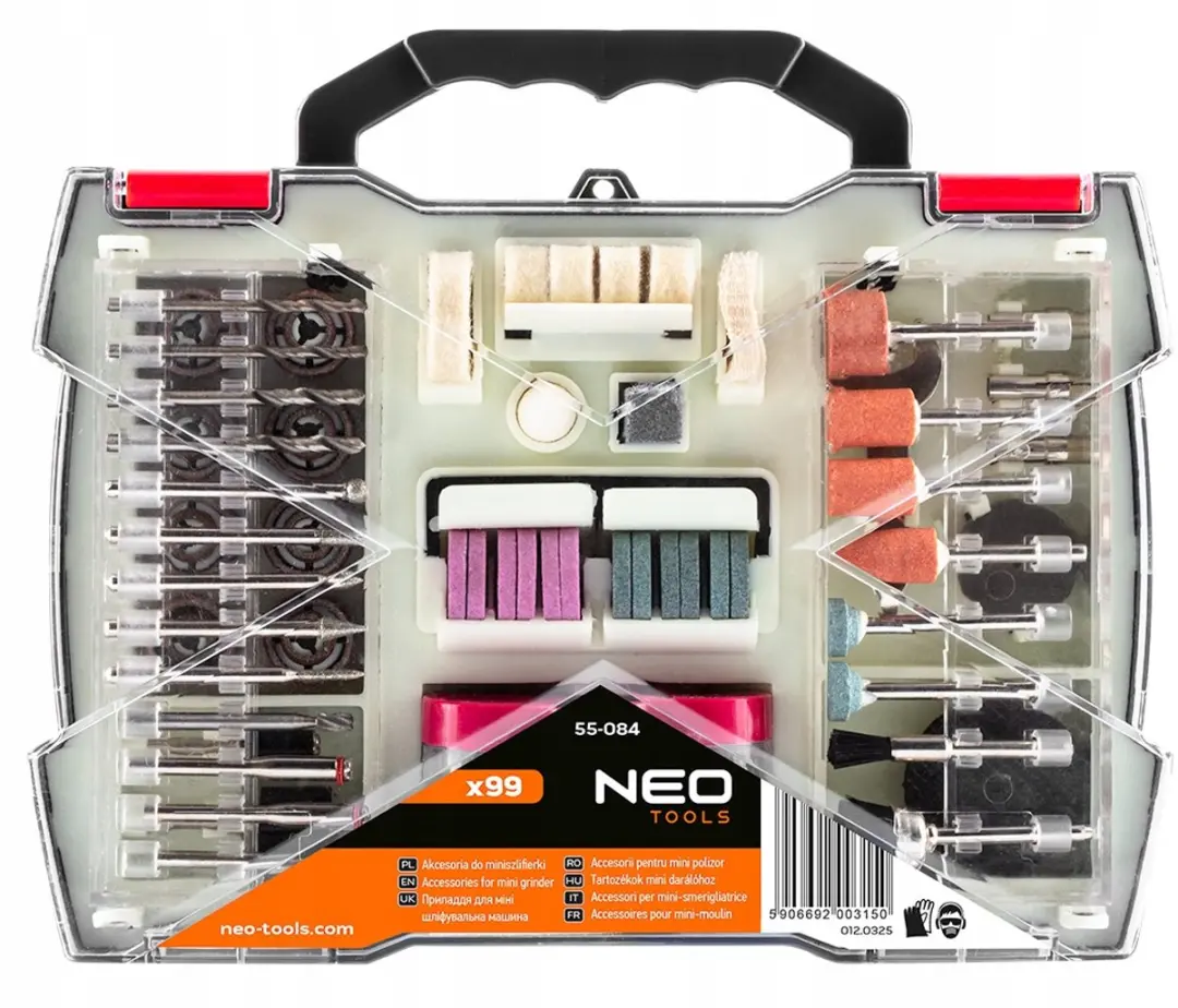 NEO Accessoireset Minischuurmachine 99-delig - afbeelding 3 van 5