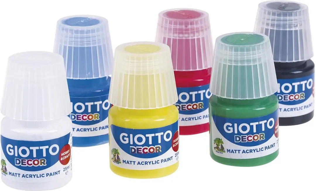 Giotto Decor Acryl Verf Multicolour 25ml - 6 Stuks - afbeelding 5 van 6