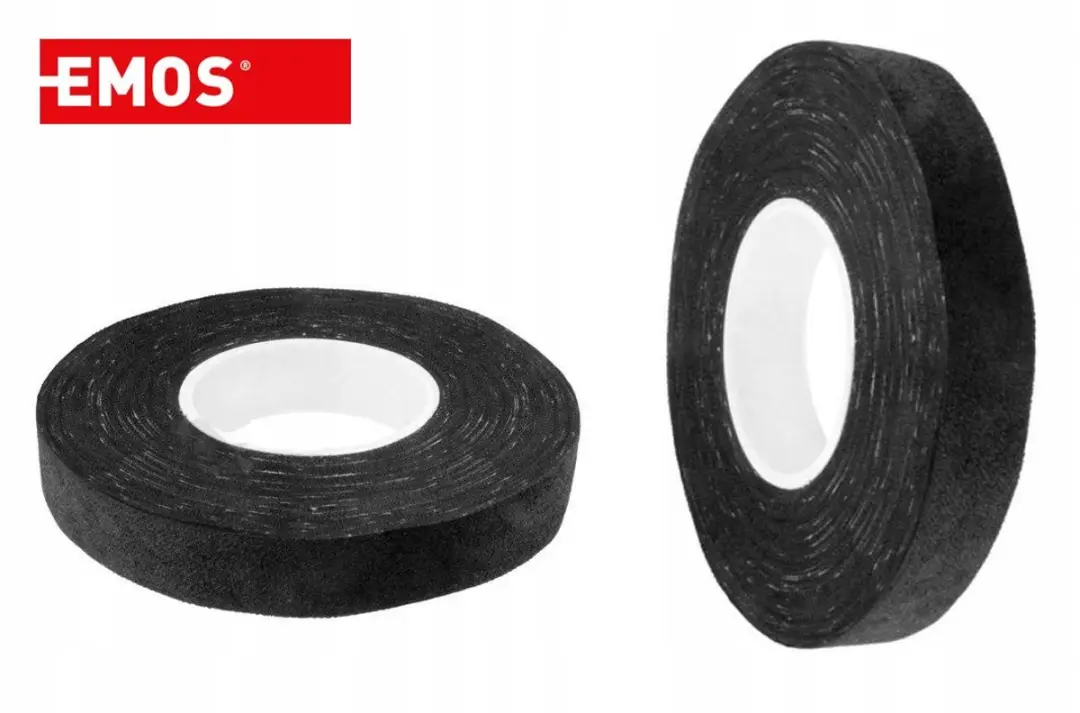 Emos Textiel Isolatietape 15mm x 15m - Zwart - afbeelding 3 van 6