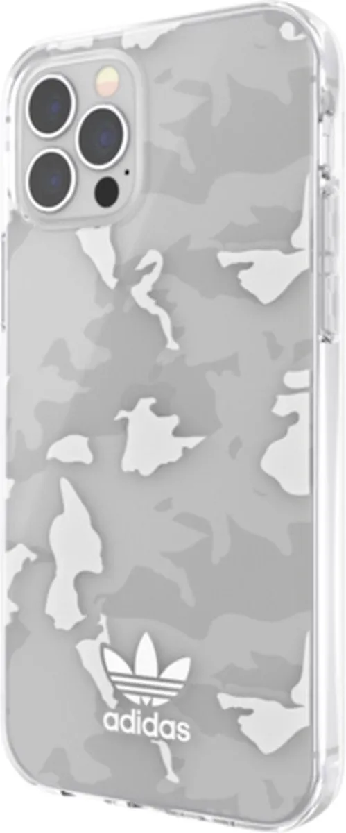 adidas Snap Case Camo AOP TPU iPhone 12/12 Pro - Transparant