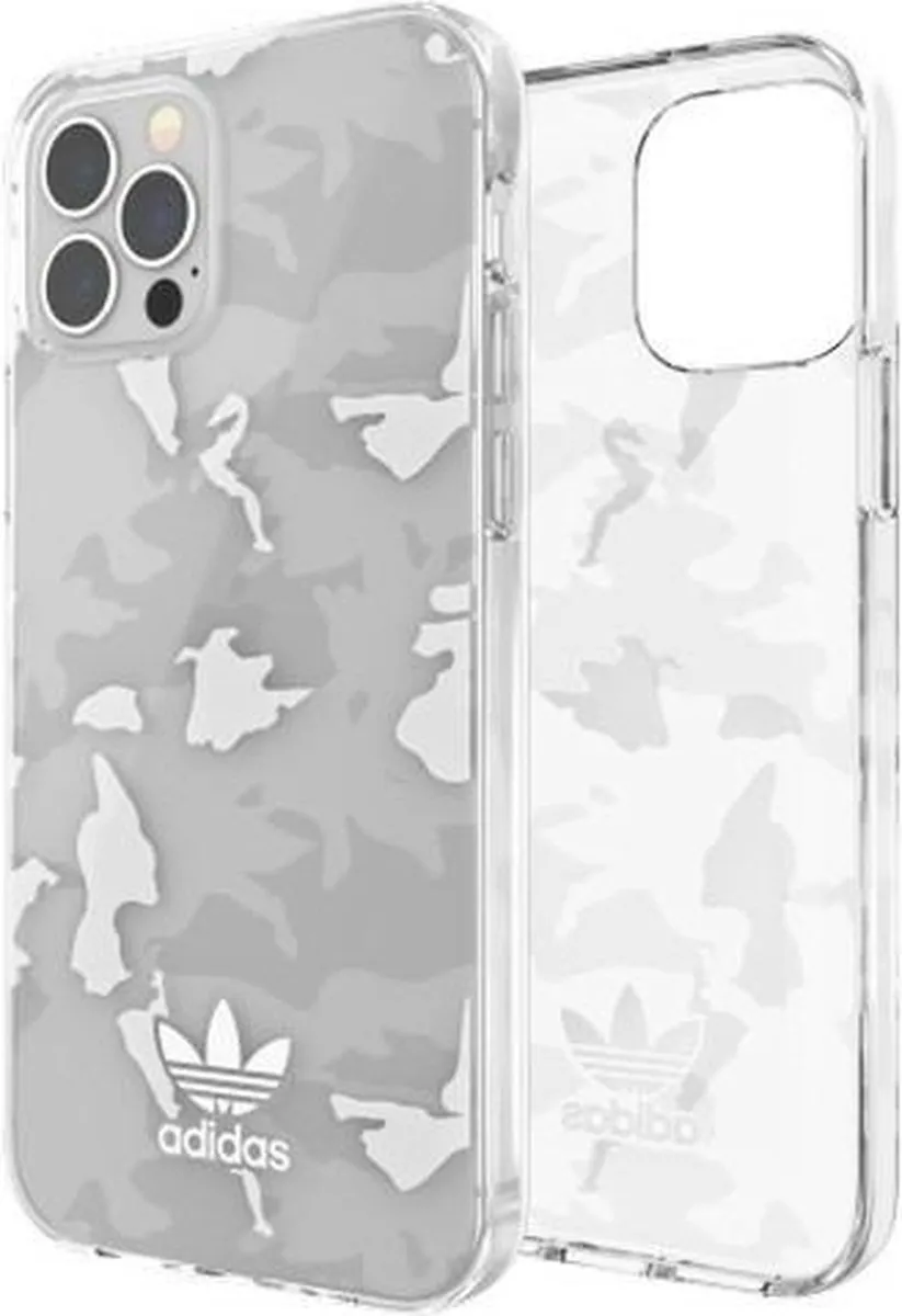 adidas Snap Case Camo AOP TPU iPhone 12/12 Pro - Transparant