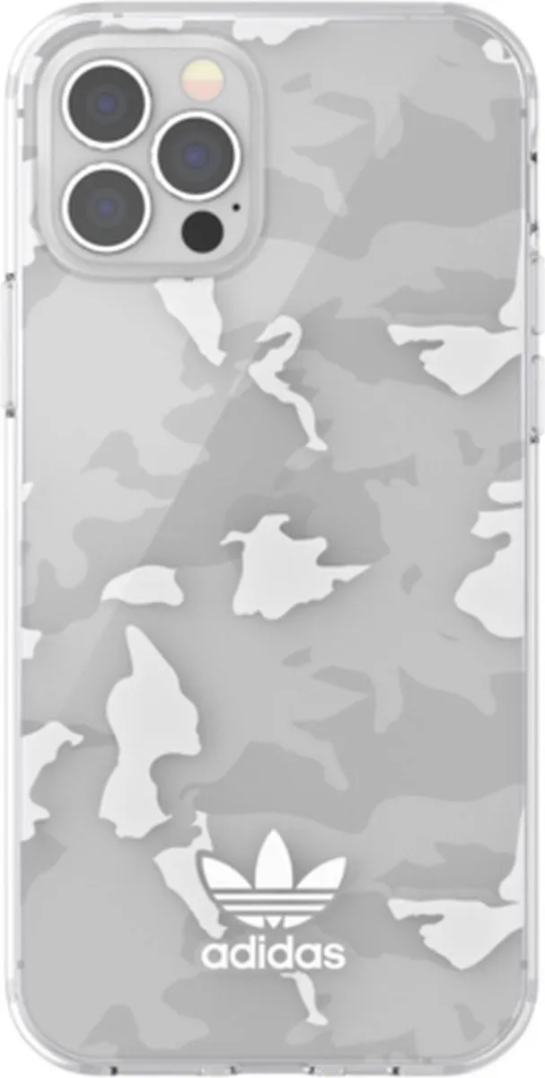 adidas Snap Case Camo AOP TPU iPhone 12/12 Pro - Transparant
