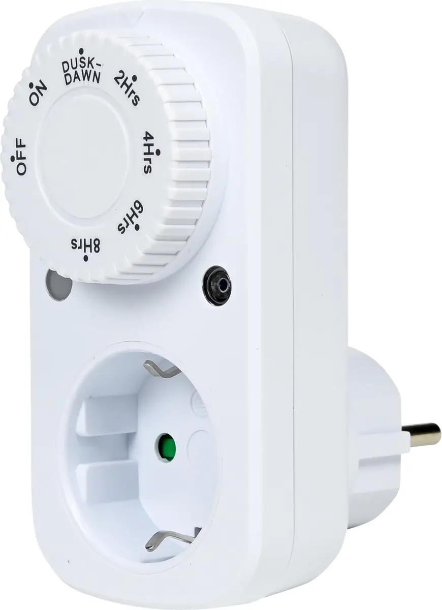 Benson Automatische tijdschakelaar met dag/nacht sensor en afteltimer