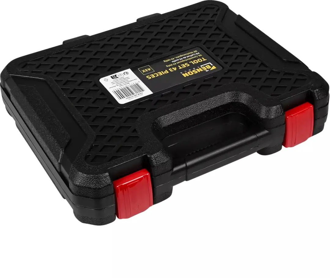 Benson Gereedschapset - 43-delig - Zwart/Rood - afbeelding 4 van 6