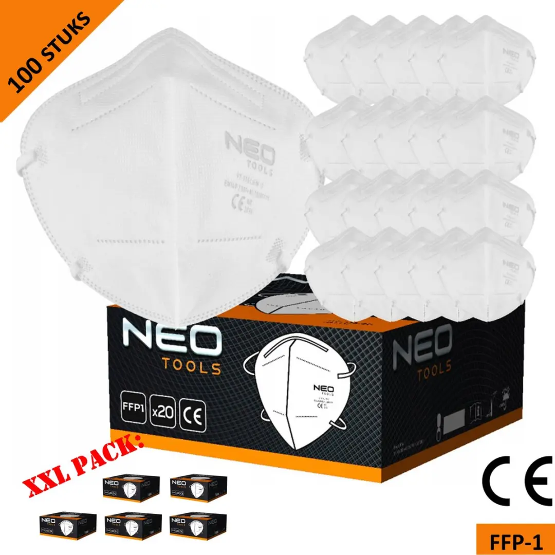 Neo Tools stofmasker halfgelaatsmasker