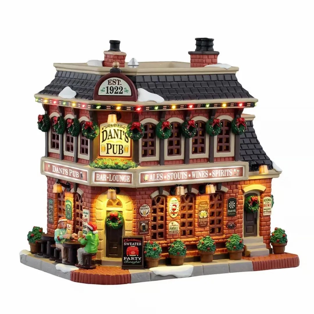 Lemax Dani's Pub Verlicht Kersthuisje