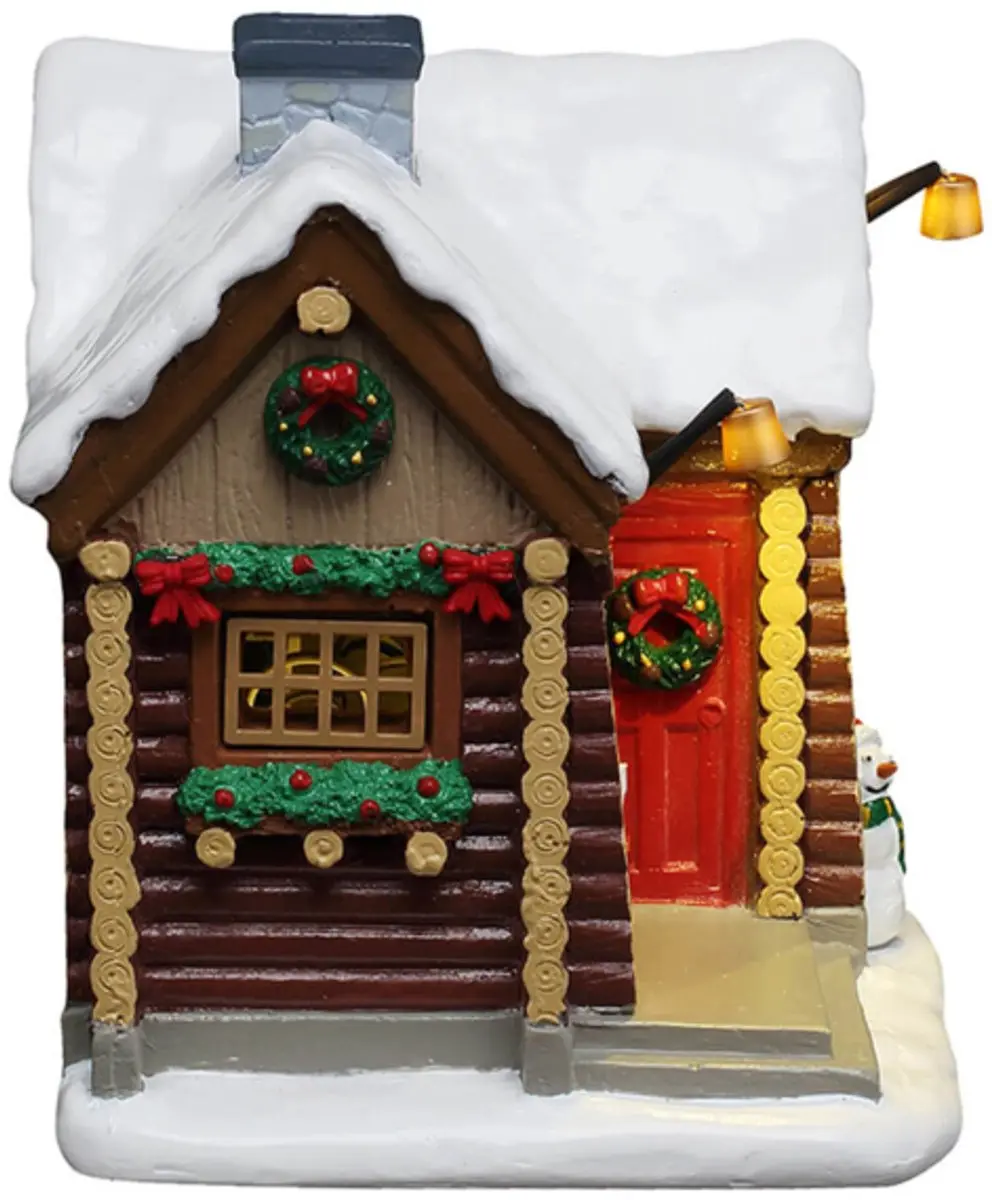Lemax Snowshoe Cabin met Licht - afbeelding 2 van 4