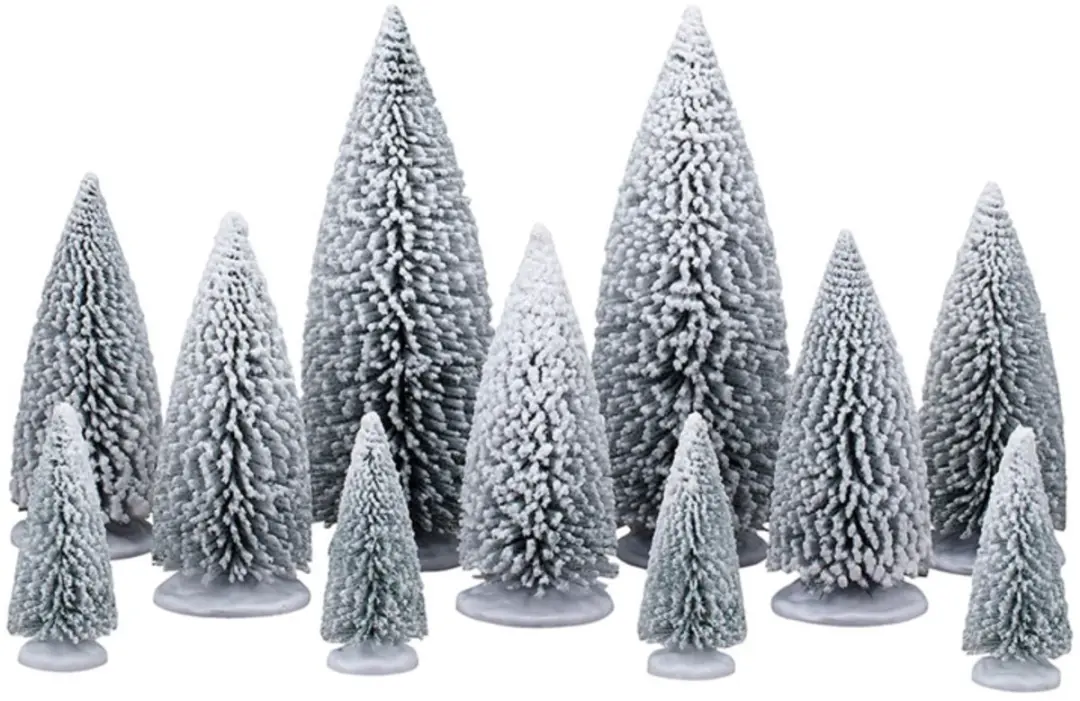 Lemax White Pine Trees set van 11