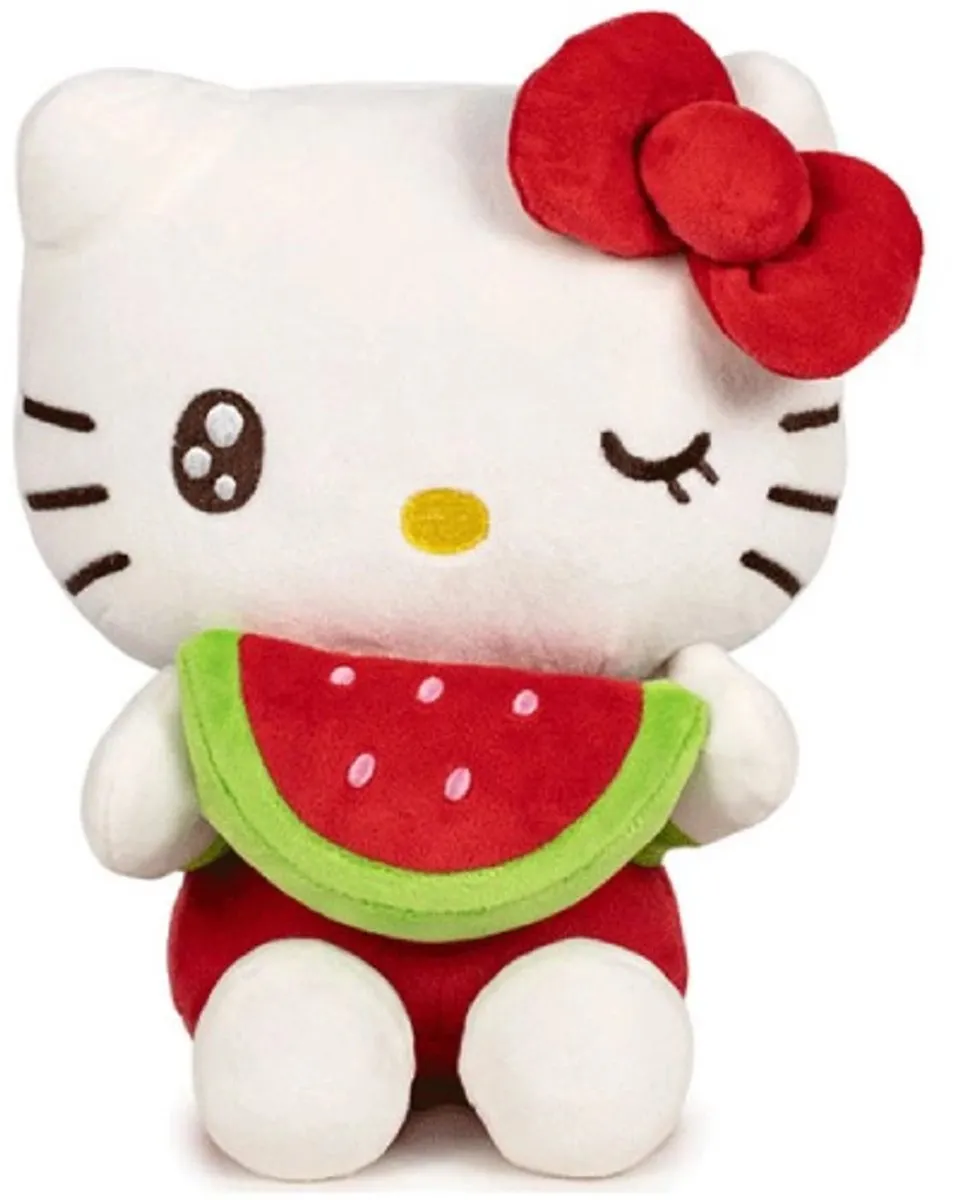 Hello Kitty Watermeloen Pluche Knuffel 20cm