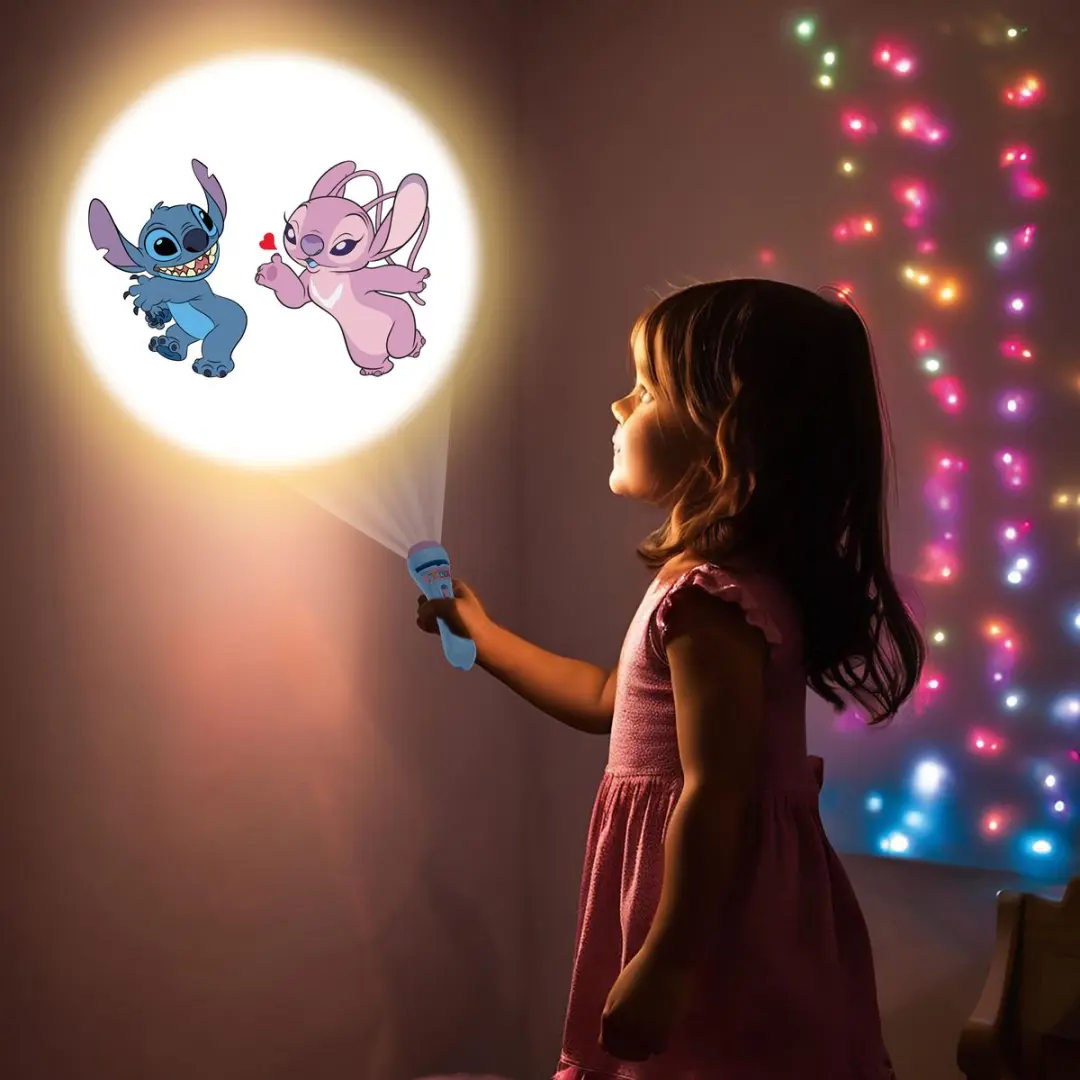 Lexibook Stitch Projector en Zaklamp - 3 Schijven - afbeelding 2 van 6