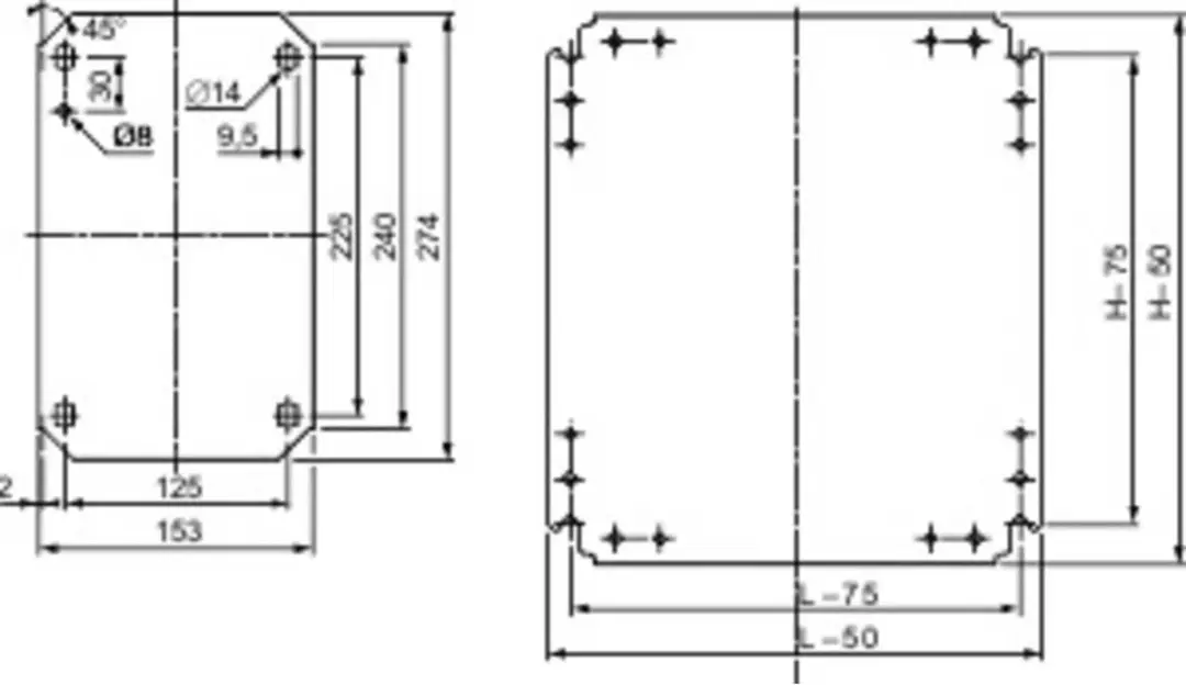 Schneider Electric NSYMM33 Montageplaat