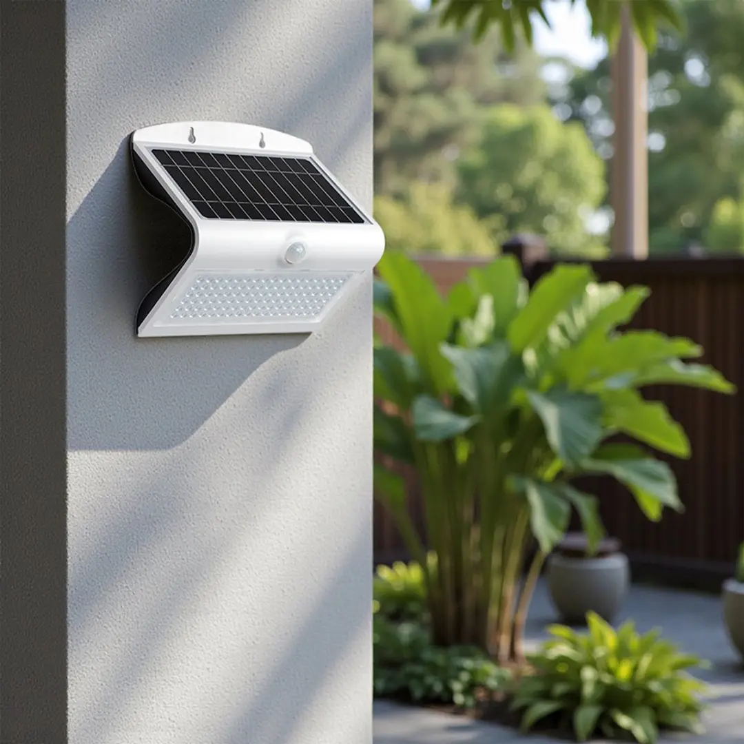 V-TAC VT-767-7-W Solar Wandlamp - IP65 - Wit/Zwart - afbeelding 5 van 6