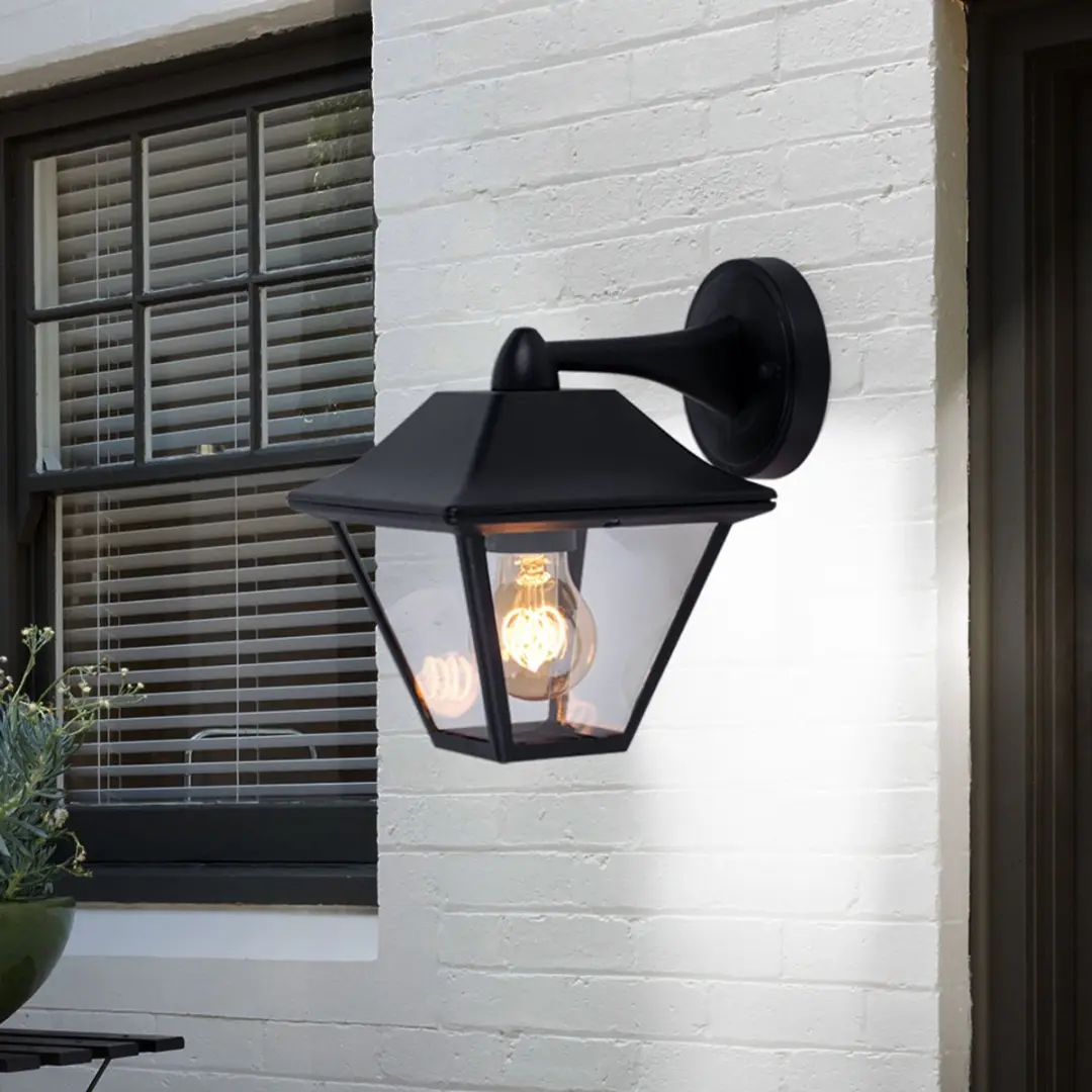 V-tac VT-843 Klassieke wandlamp - 1 Lichts - Zwart - IP44 - afbeelding 4 van 6