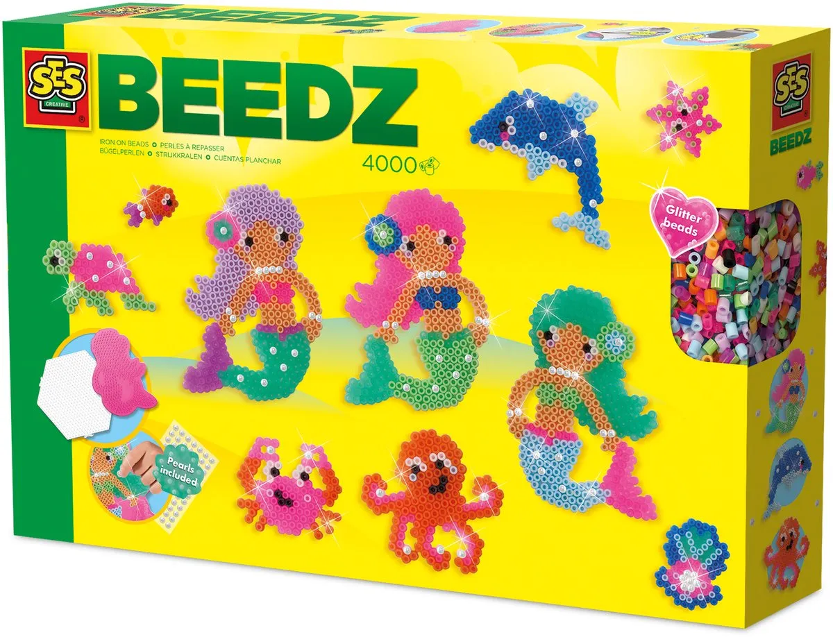 SES Creative Beedz Zeemeerminnen Oceaan Strijkkralen