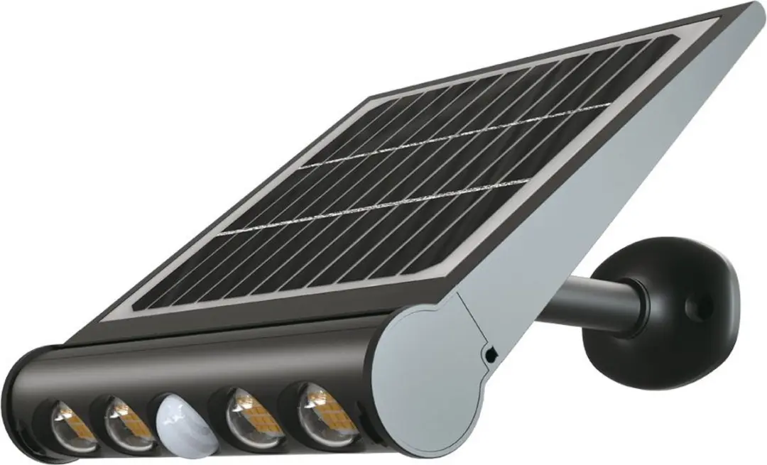 V-TAC Solar Verlichting Wandlampen 8W 950lm 3000K IP65 Zwart 6844