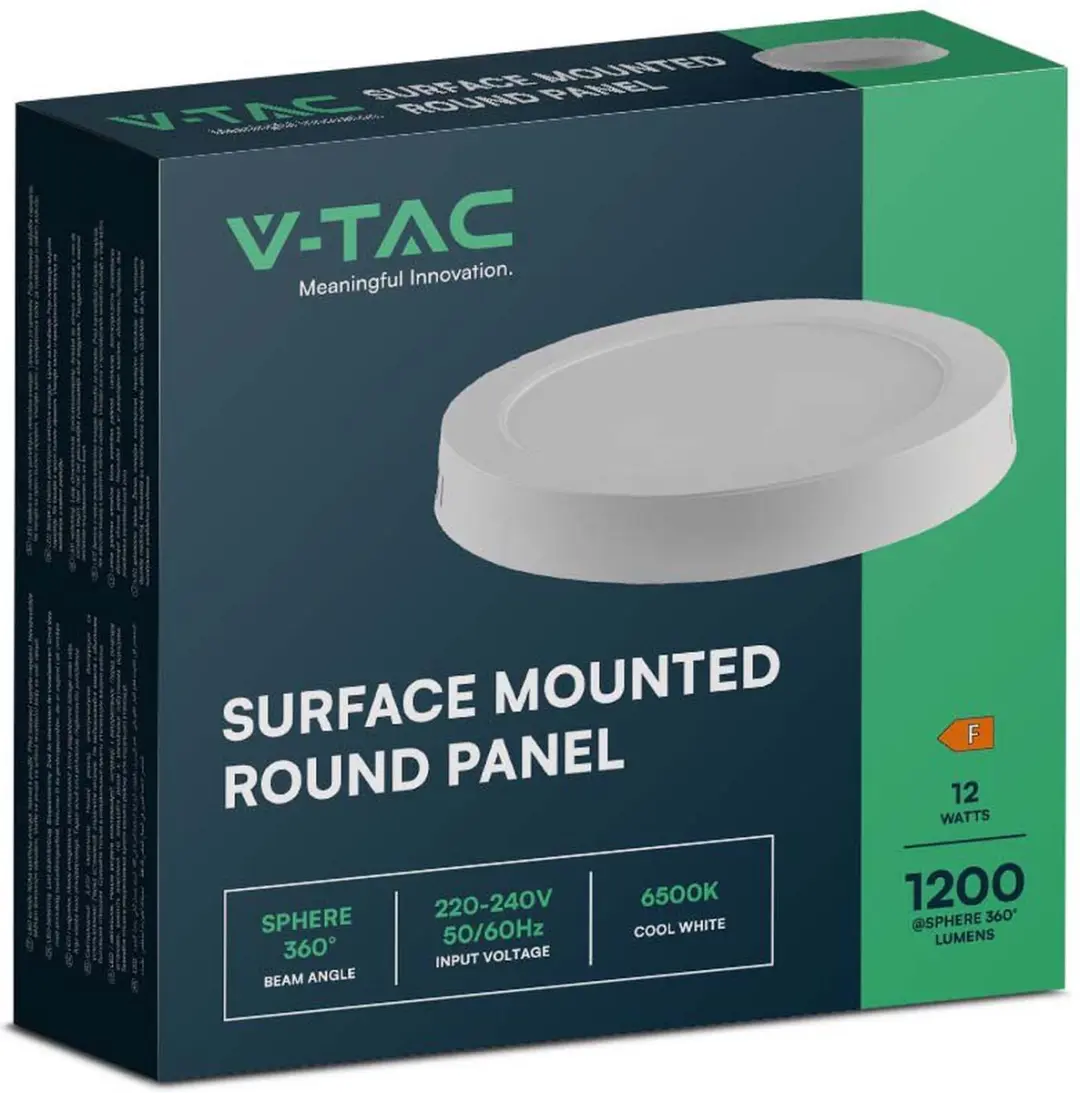 V-TAC VT-60012-RD LED-opbouwlamp - 12W - 4000K - Wit - afbeelding 6 van 6