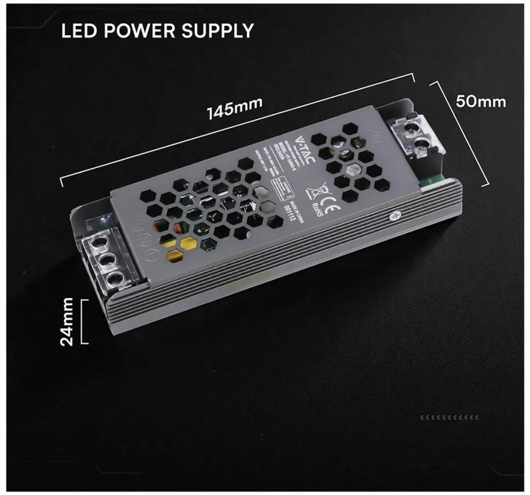 V-TAC VT-24062-S LED-transformator 24V 60W - afbeelding 2 van 3