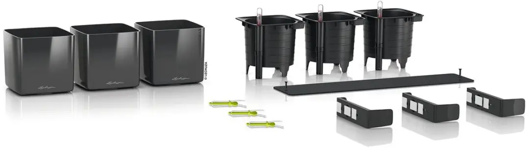 Lechuza Green Wall Home Kit 14 Plantenbak - Antraciet - afbeelding 5 van 6