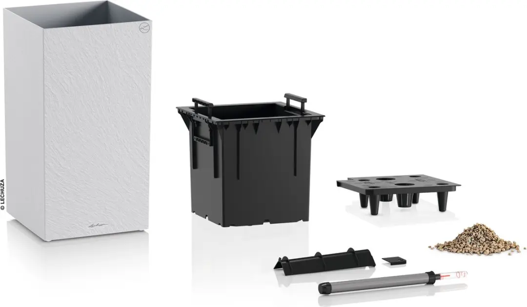 Lechuza CANTO Slatestone 30 High Plantenbak - 11L - afbeelding 3 van 5