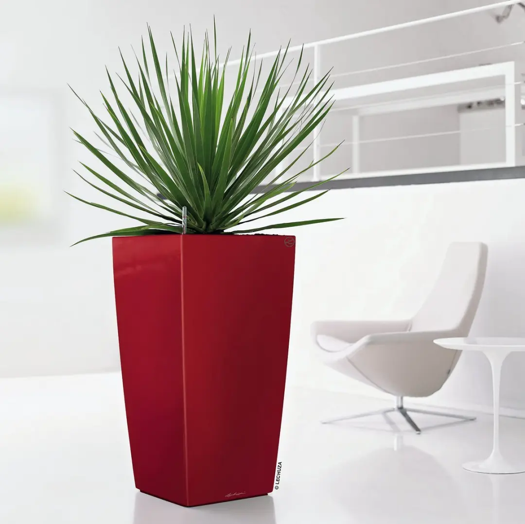 Lechuza Cubico Premium 40 Plantenbak 31l - Scharlakenrood - afbeelding 2 van 6
