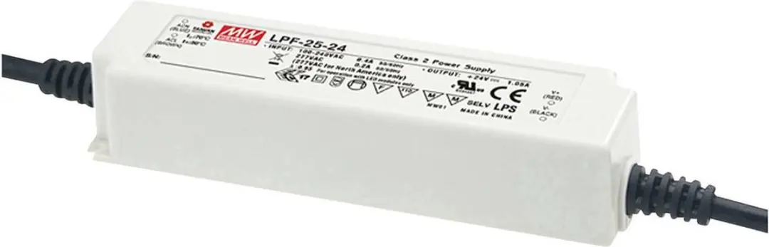 Mean Well LPF-25D-24 LED-driver, LED-transformator Constante spanning, Constante